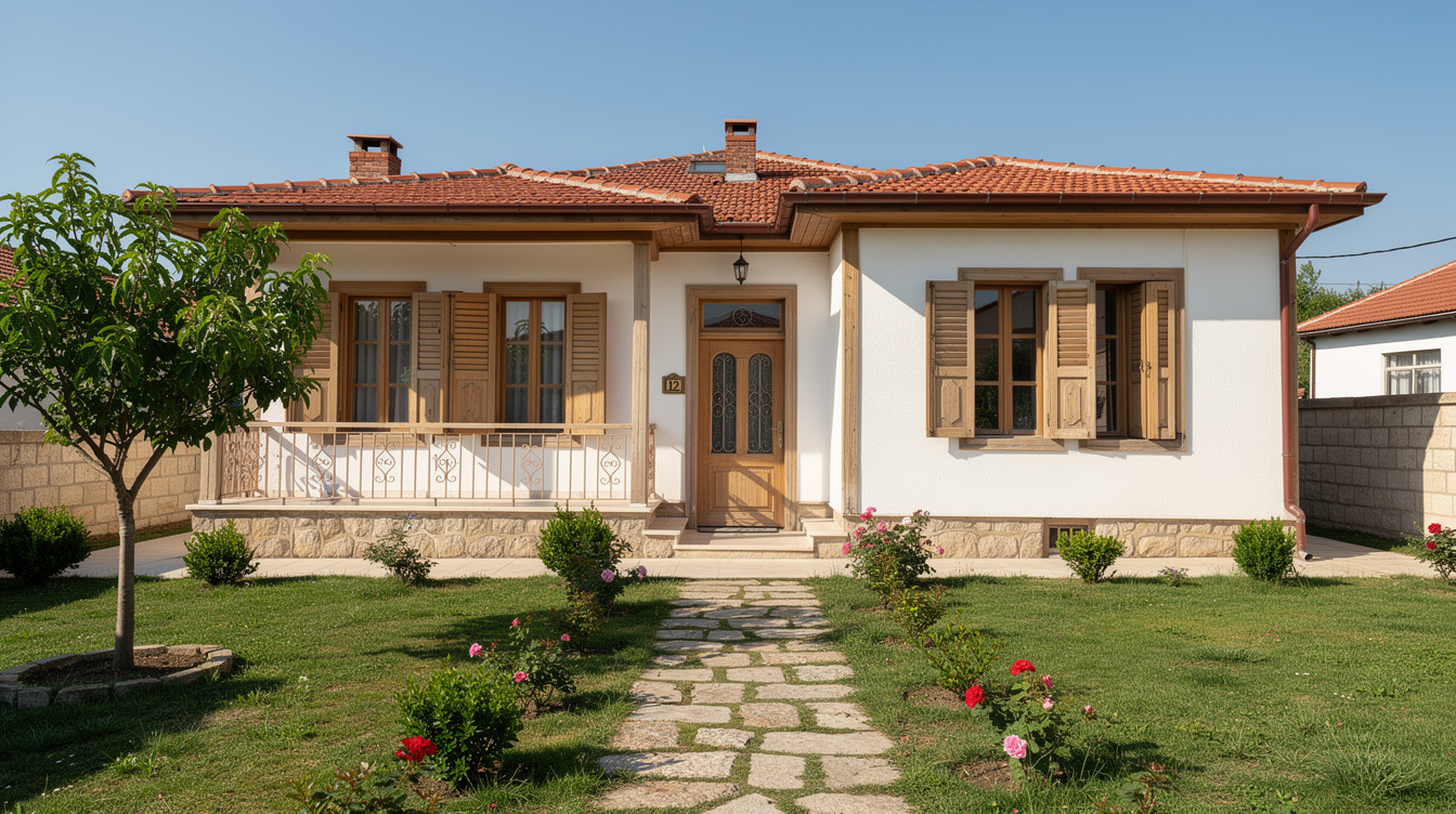 Traditional Turkish residential property exterior